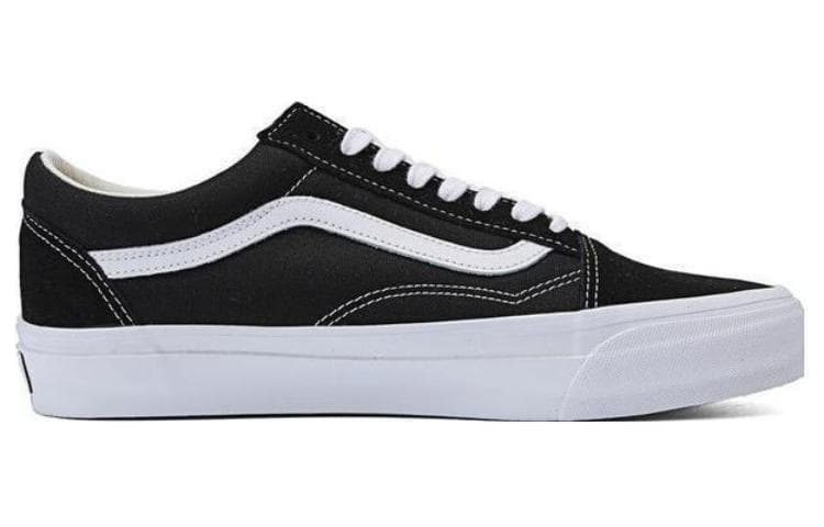 Кеды Vans Premium Old Skool 36 Устойчивые к истиранию Легкие Низкие Кеды Унисекс Черно-Белые - изображение 2