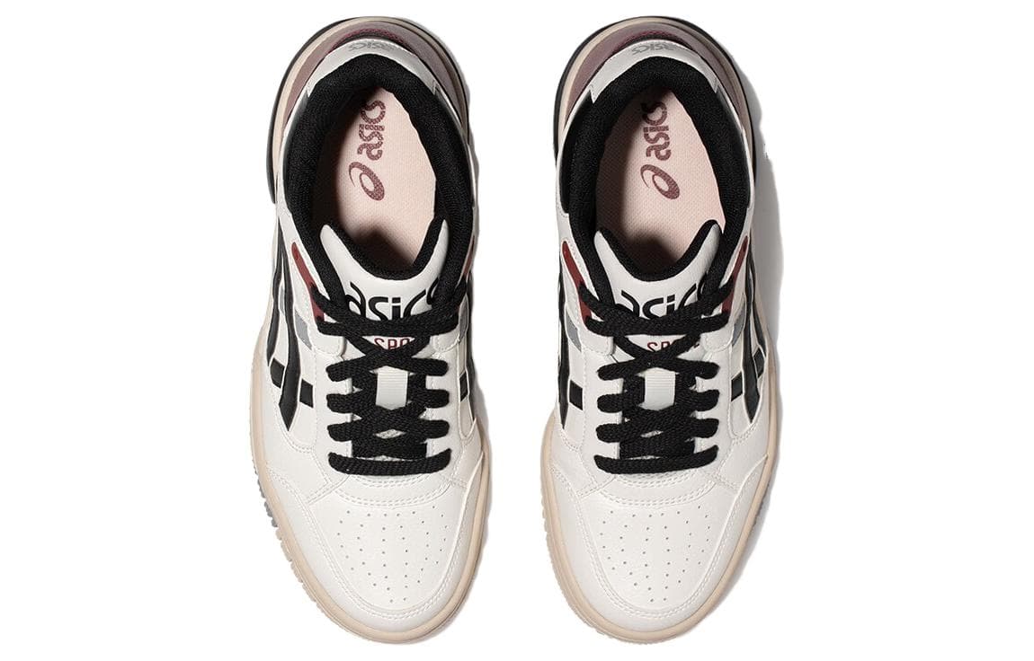 Ретро баскетбольные кроссовки Asics Гель Spotlyte Синтетическая кожа Дышащий Низкий верх Винтажные баскетбольные кроссовки Унисекс Белый Черный - изображение 4