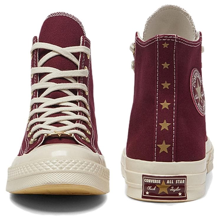Кеды Converse Chuck TAYLOR Износостойкие Высокие Кеды Унисекс Красные - изображение 4