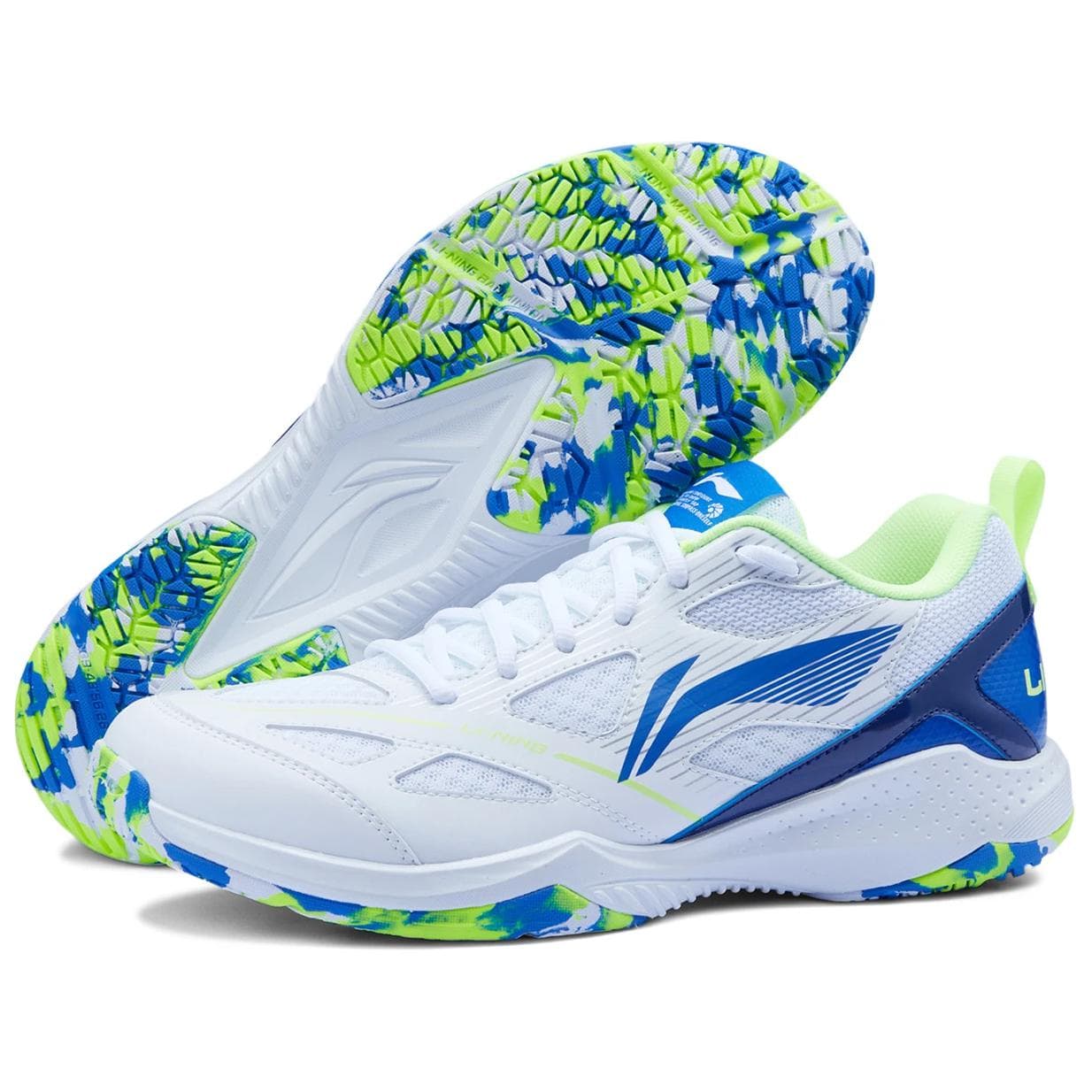 Кроссовки для бадминтона Li NING Gale LITE Низкие Кроссовки для Бадминтона Унисекс Белый Синий - изображение 5