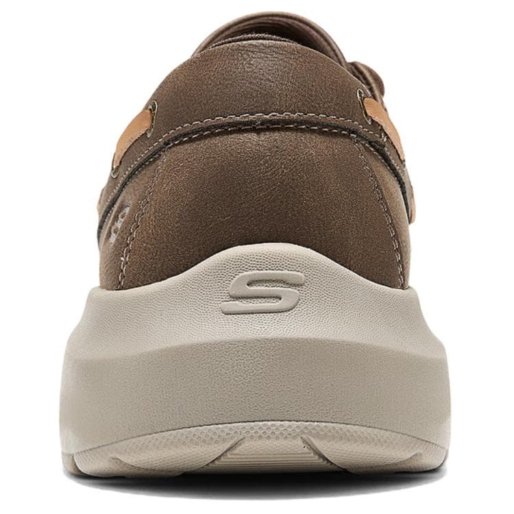 Skechers Повседневный Мокасины Повседневные кожаные туфли Мужской Коричневый - изображение 4