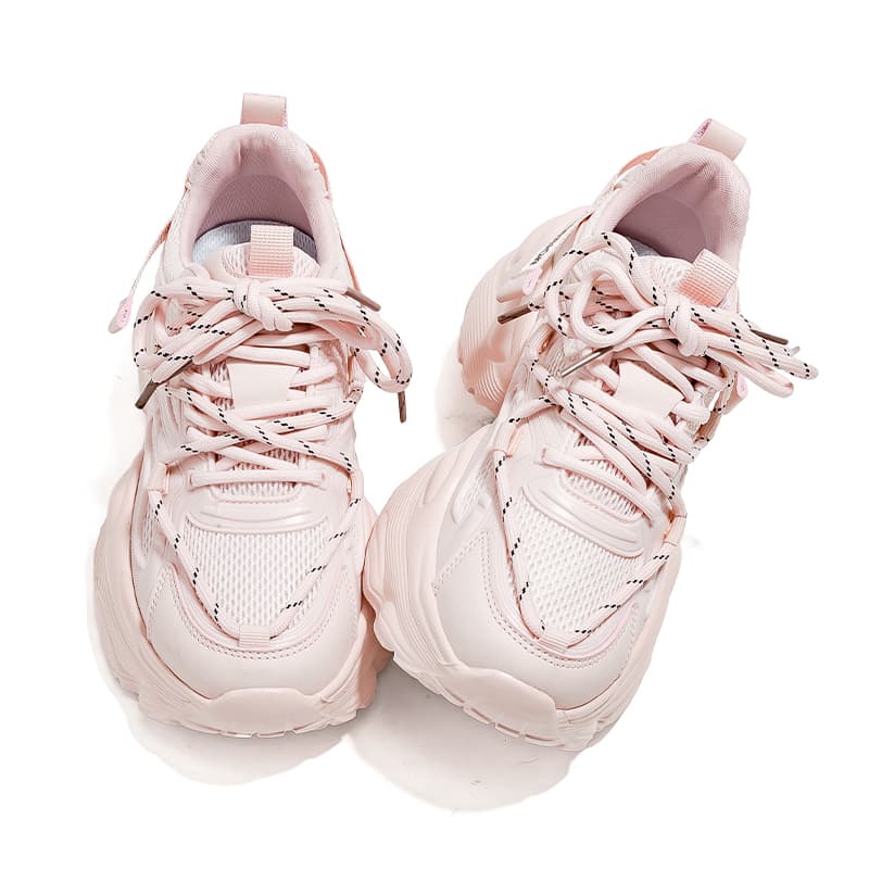Кроссовки Warrior Low Топ Кроссовки с Толстой Подошвой Женские Розовые - изображение 2
