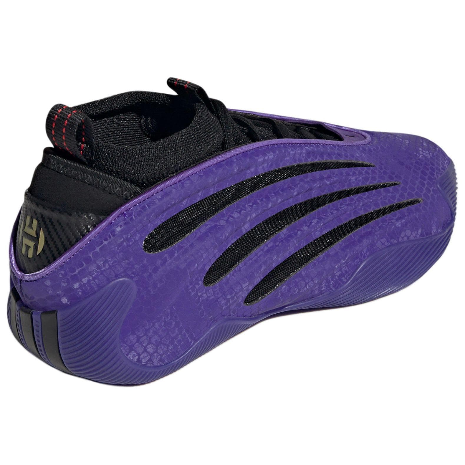 Кроссовки для баскетбола Adidas Harden Vol.9 MID Баскетбольные кроссовки Унисекс Фиолетовый Черный - изображение 4