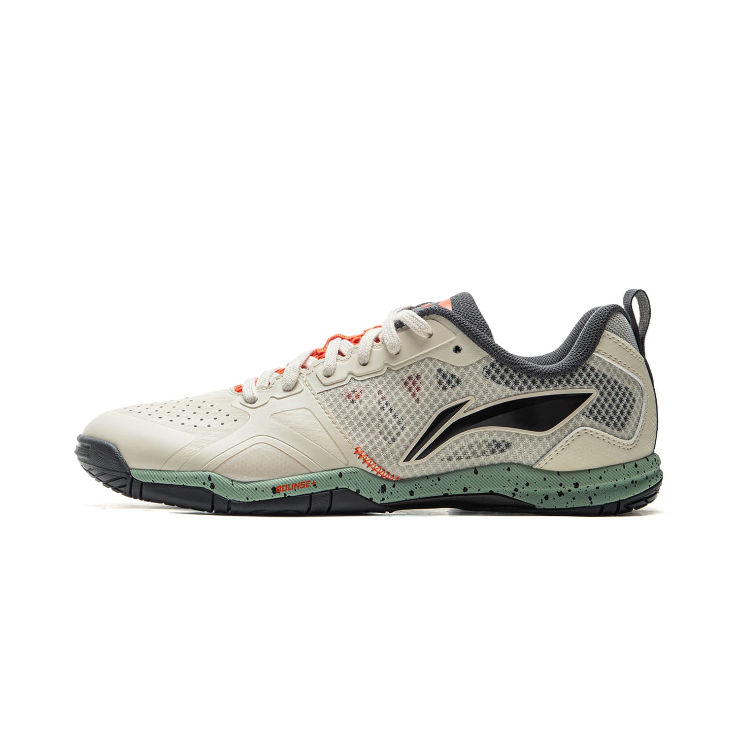 Кроссовки для спортзала Li-Ning Eagle Eye 2,0 PRO серия для настольного тенниса Удобно и модно Амортизация Противоскользящая износостойкая Лоу-топы Обувь для тренировки Унисекс Бежево-черный - изображение 1