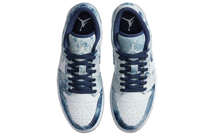 Ретро баскетбольные кроссовки Jordan Air Jordan 1 Low SE Washed Denim - изображение 4