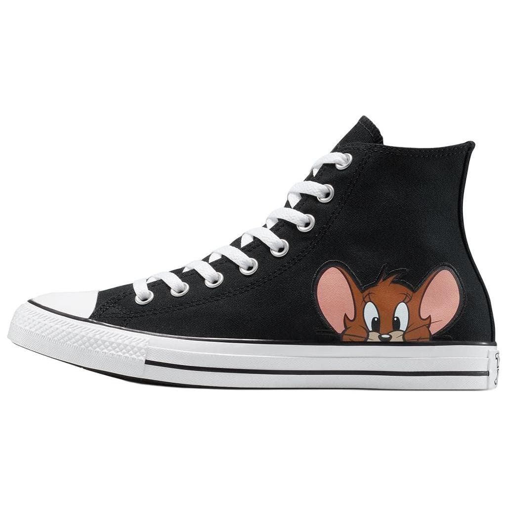 Кеды TOM JERRY x Converse Chuck TAYLOR Износостойкие высокие кеды Мужские Черные - изображение 1