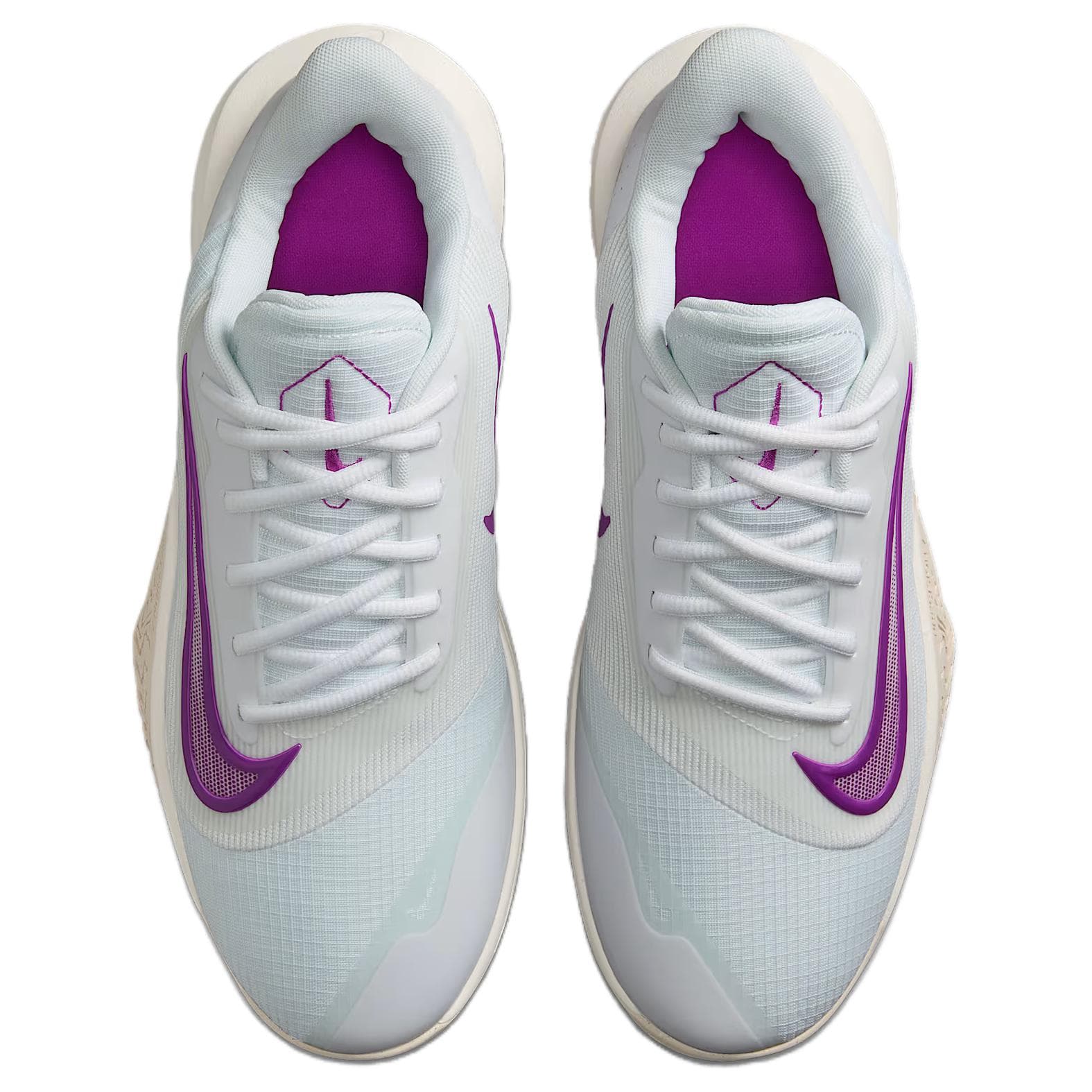 Кроссовки для баскетбола Nike Precision 7 Low Топ Баскетбольные кроссовки Мужские Белый Фиолетовый - изображение 3