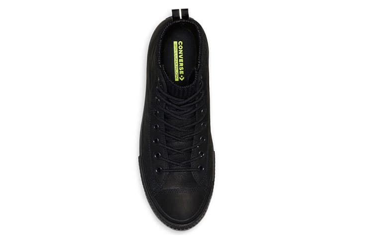 Кеды Converse Chuck Taylor All Star Waterproof Leather High Top Black - изображение 4