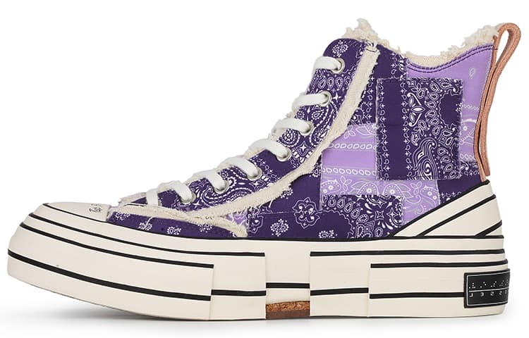 Кеды xVESSEL G.O.P.Highs Violet Paisleys - изображение 1