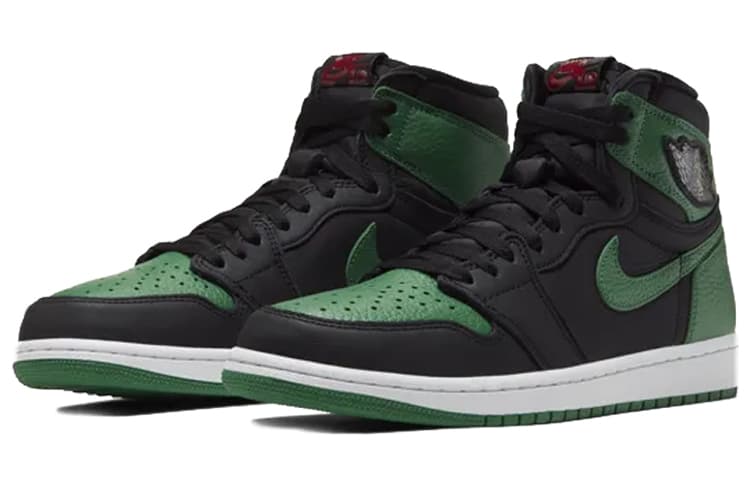 Ретро баскетбольные кроссовки Jordan Air Jordan 1 Retro High OG "Pine Green" - изображение 3