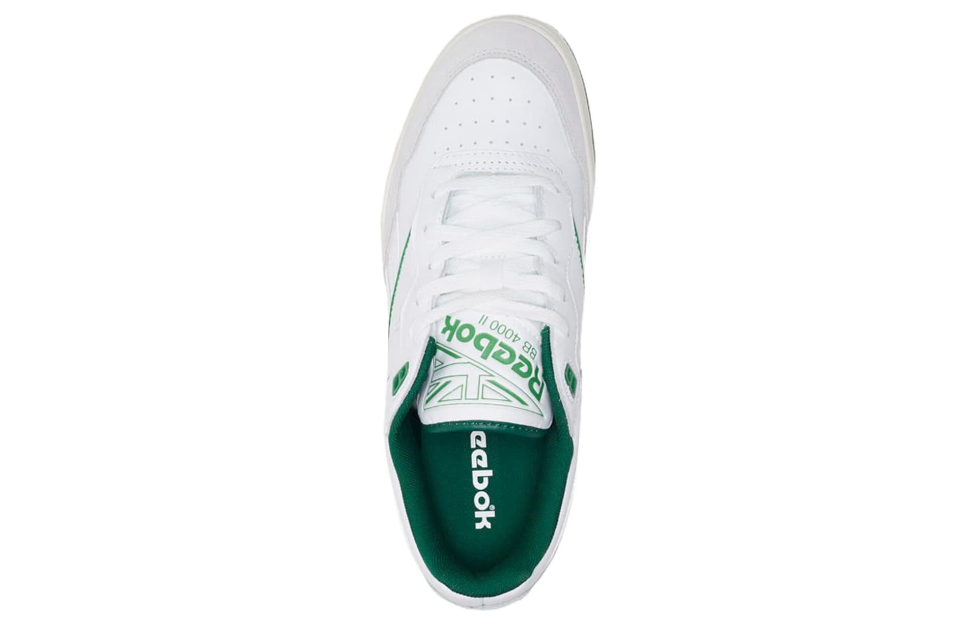 Ретро баскетбольные кроссовки Reebok BB 4000 2 White Green Grey - изображение 4