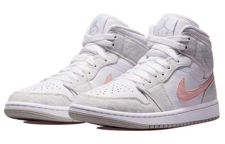 Ретро баскетбольные кроссовки Jordan Air Jordan 1 Mid SE "Light Iron Ore" - изображение 3