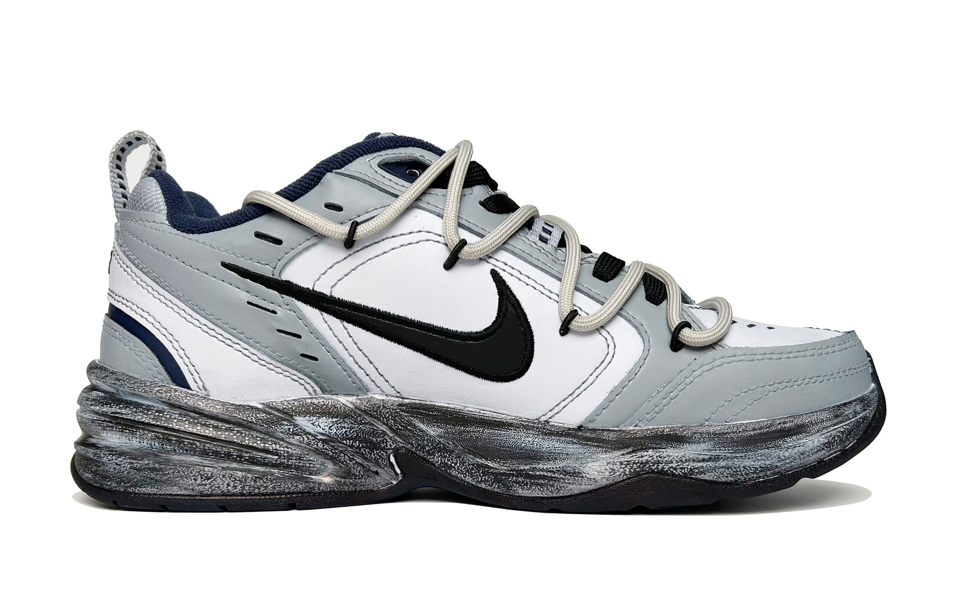 Кроссовки Nike Air Monarch 4 White Navy - изображение 2