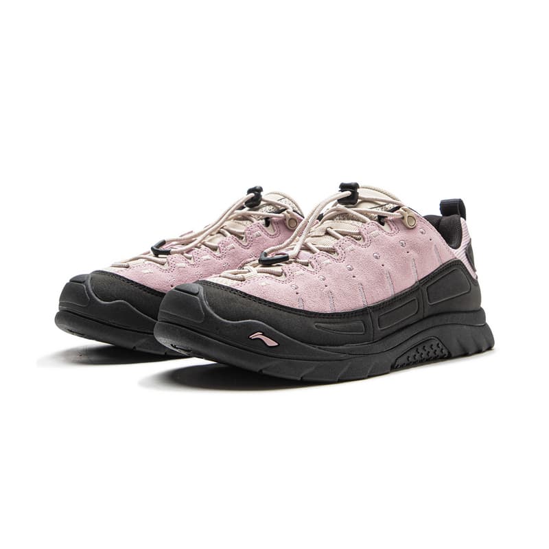 Кроссовки Li NING Outdoor Counterflow Linyun SE Синтетическая кожа Дышащий Low Топ Поход Обувь Унисекс Розовый - изображение 3
