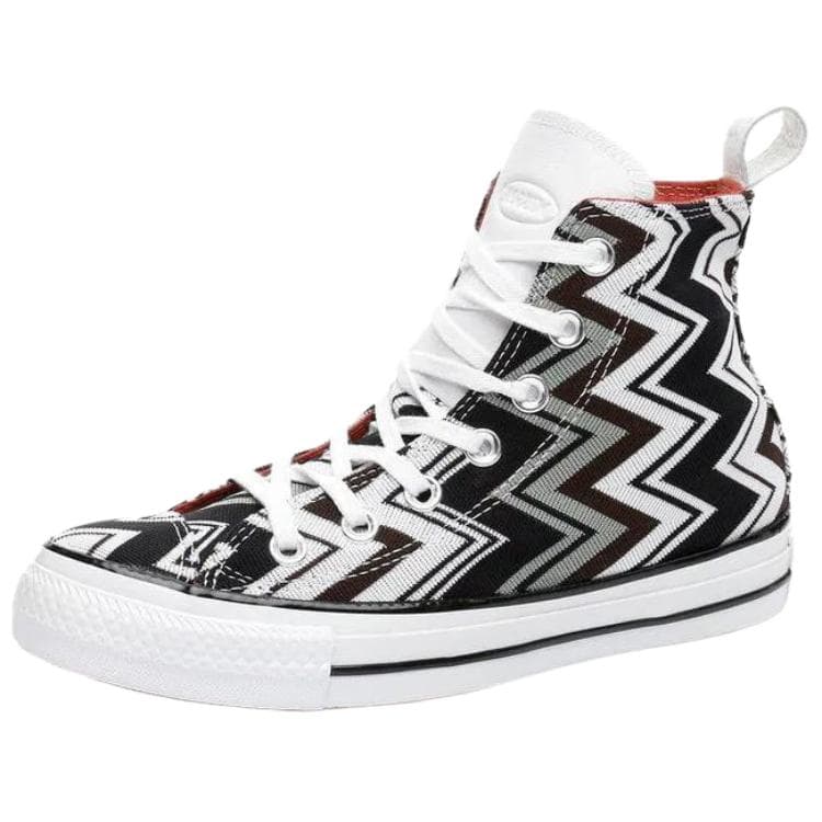 Кеды MISSONI x Converse Chuck TAYLOR All Star Устойчивые к истиранию высокие кеды женские черные белые серые - изображение 1