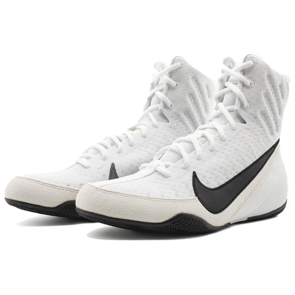 Кроссовки для спортзала Nike MACHOMAI 3 Устойчивые к истиранию Дышащие Высокие Кроссовки для тренировок Унисекс Белый Черный - изображение 3