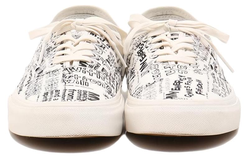 Кеды Comme des Garcons x Vans Authentic Black White Print - изображение 4