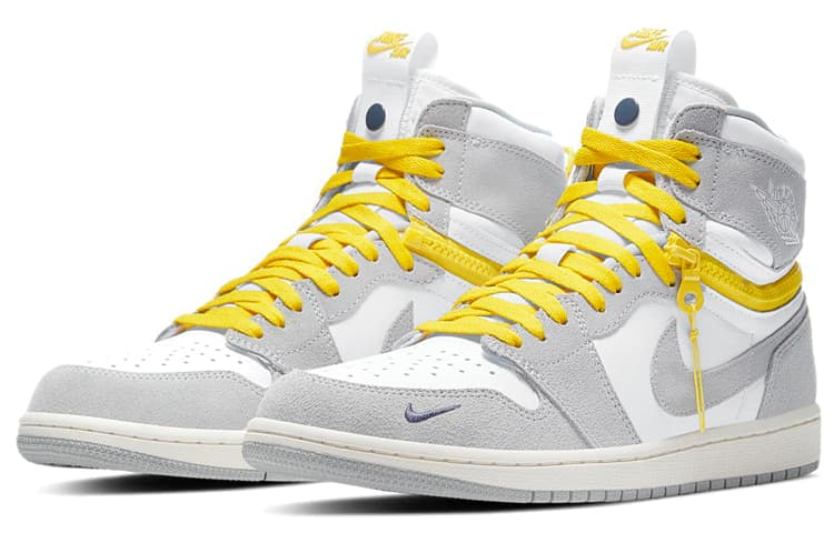 Ретро баскетбольные кроссовки Jordan Air Jordan 1 High Switch "Light Smoke Grey" - изображение 3