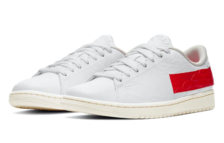 Ретро баскетбольные кроссовки Jordan Air Jordan 1 Center Court White Red — фото 3