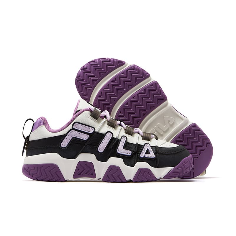 Кроссовки для баскетбола FILA FUSION BUSTER Пухлые туфли Низкие Баскетбольные кроссовки Женские Черный Снег - изображение 3