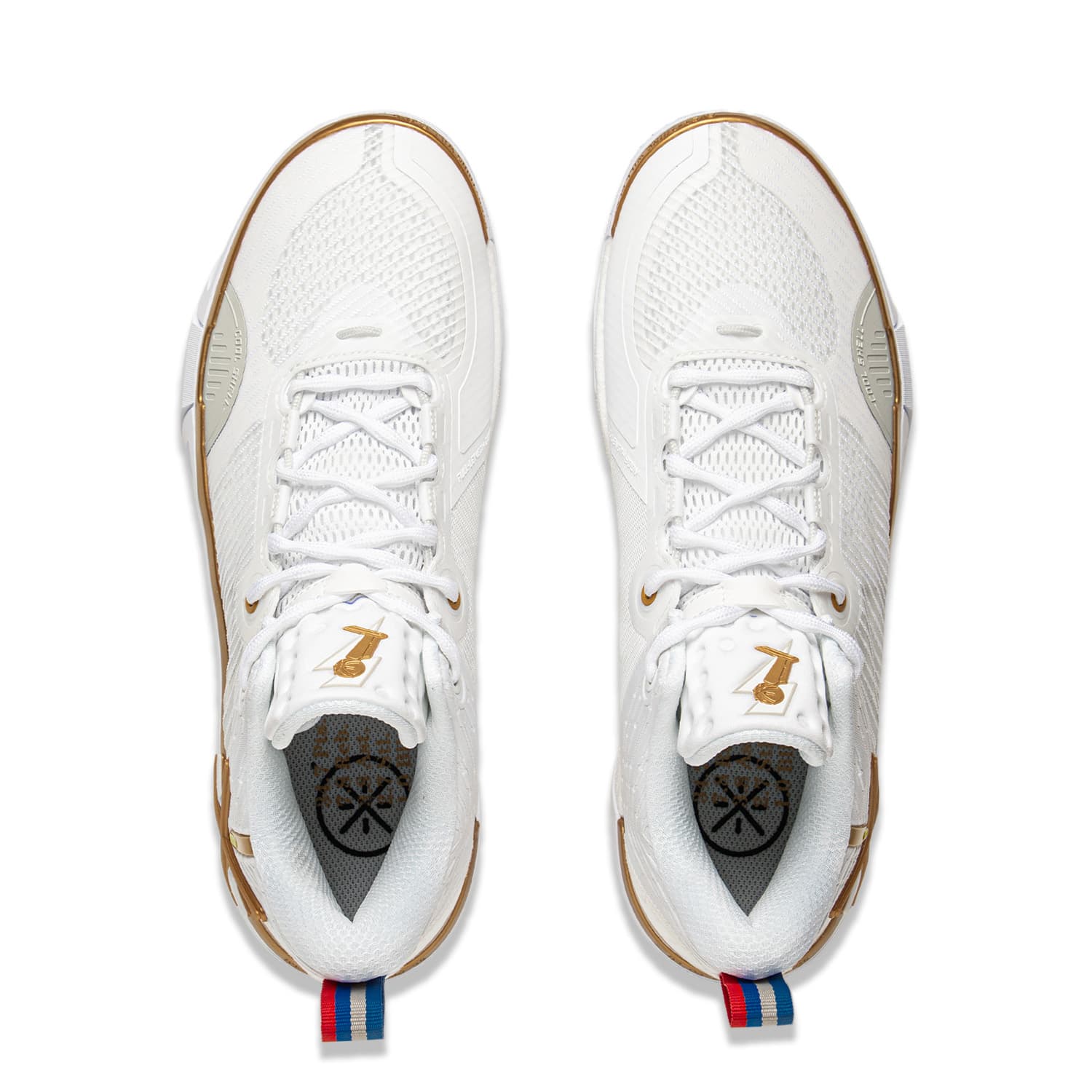 Кроссовки для баскетбола Li-Ning Wade Phantom 6 Универсальные удобные баскетбольные кроссовки низкой высоты мужские белые - изображение 4