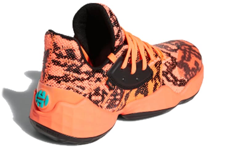 Кроссовки для баскетбола adidas Harden Vol. 4 Orange Black - изображение 4