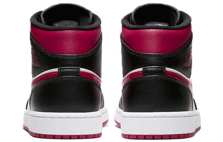 Ретро баскетбольные кроссовки Jordan Air Jordan 1 Mid Black Red White - изображение 4