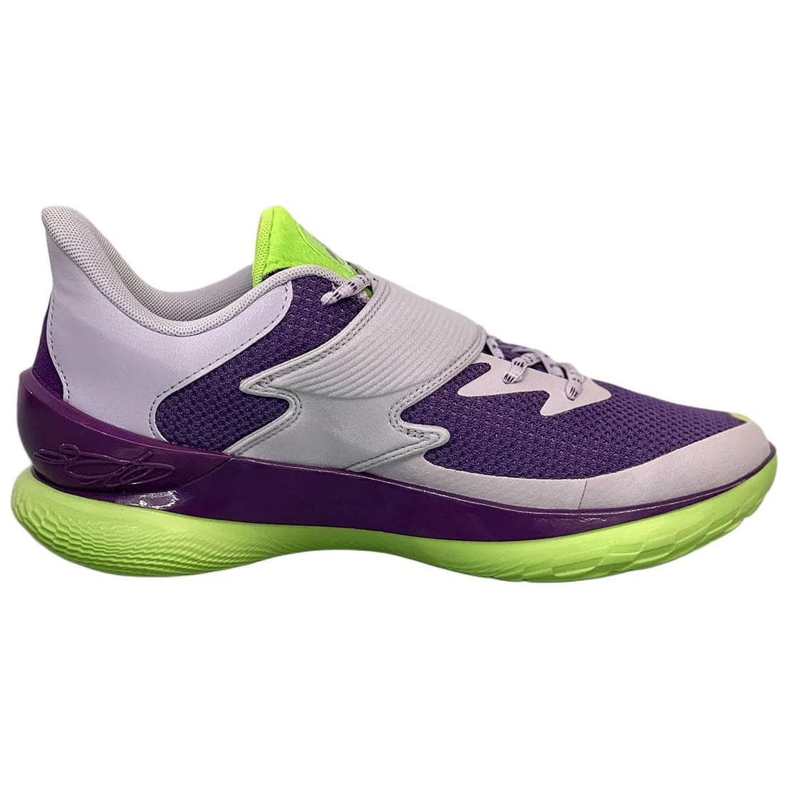 Кроссовки для баскетбола Under Armour Curry Fox 1 Амортизирующие противоскользящие низкие баскетбольные кроссовки унисекс фиолетово-белые - изображение 2