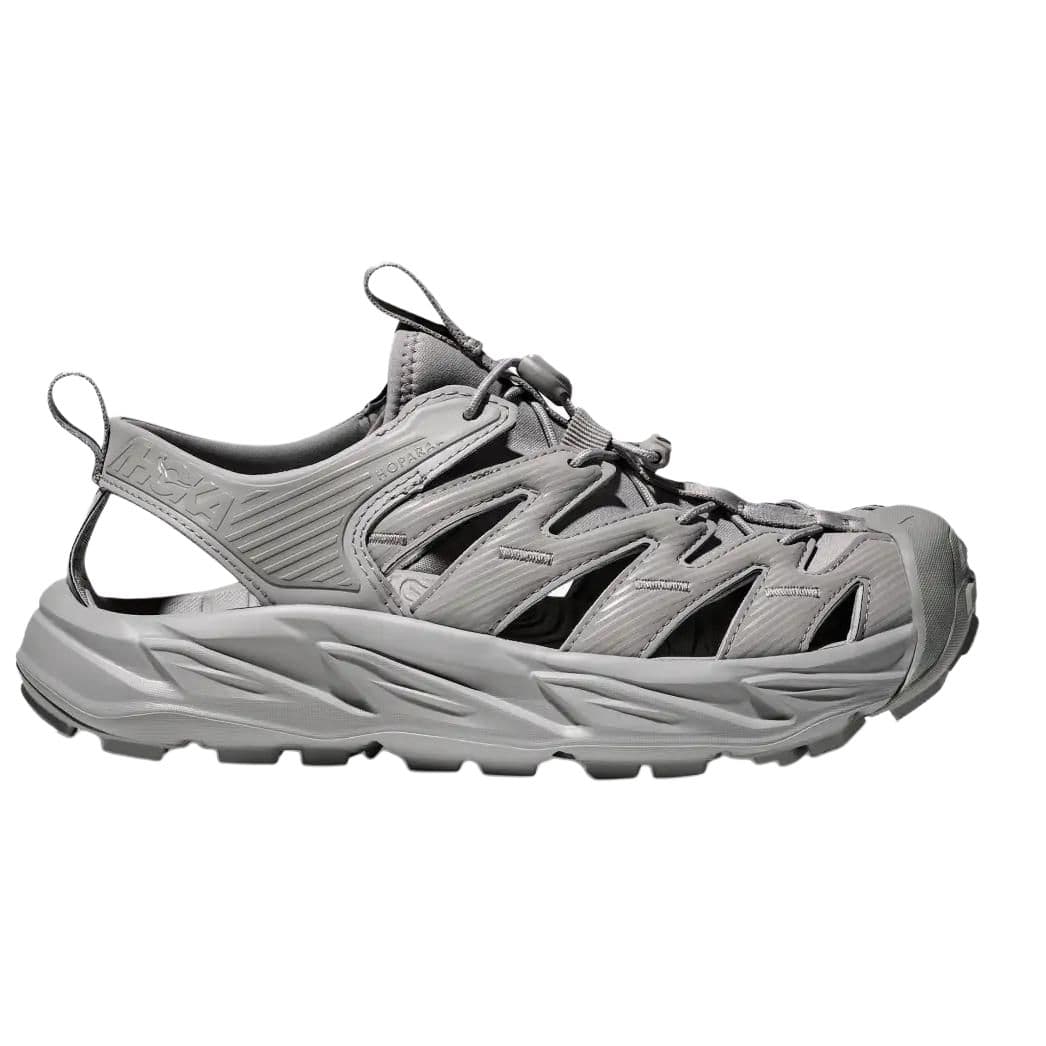 Сандалии HOKA ONE ONE Hopara Резина Противоскользящая Дышащая Амортизация Поддержка Водная Обувь для спорта Унисекс Серый - изображение 2