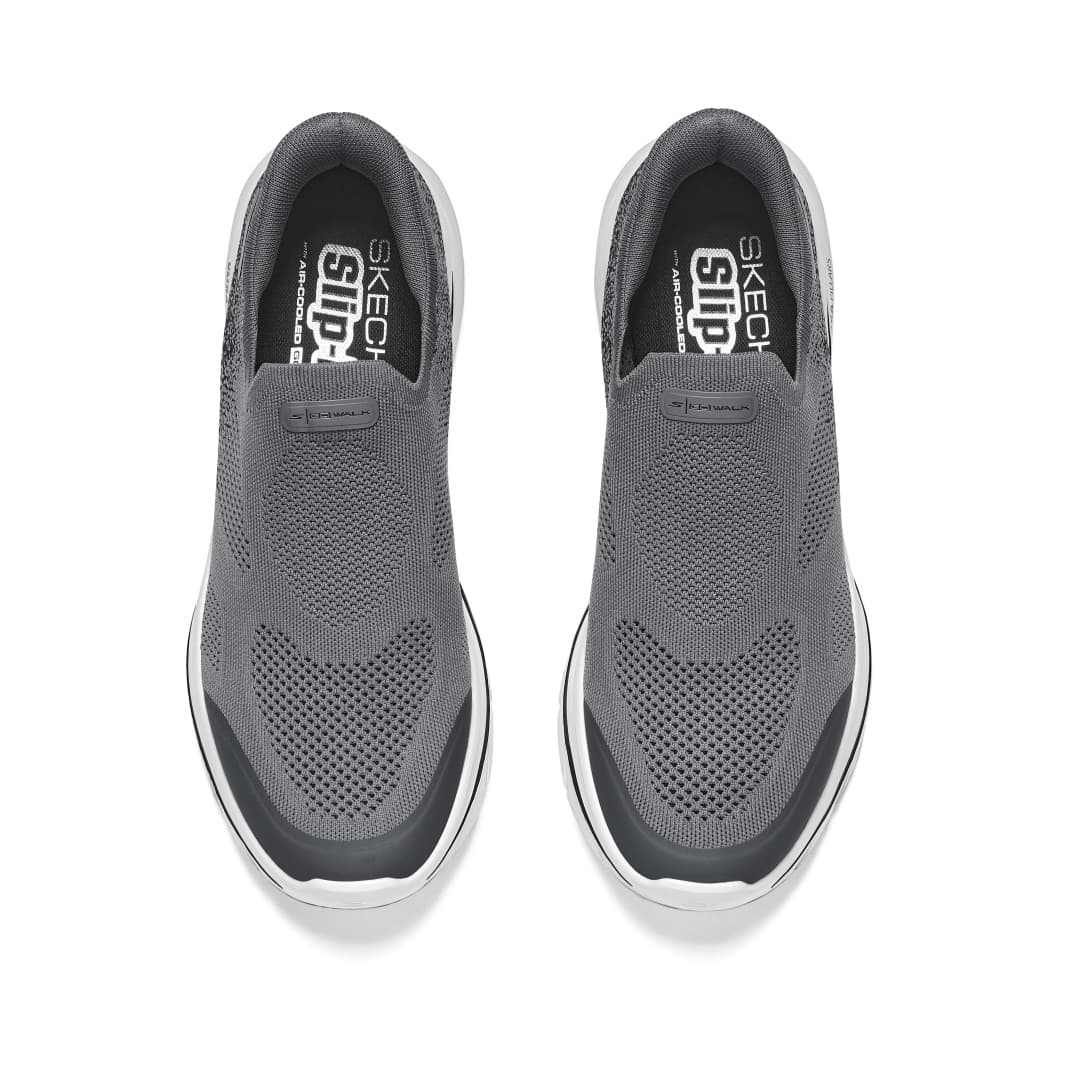 Кроссовки Skechers Go Walk 8 Устойчивый к истиранию Дышащий и Легкий Низкий верх Повседневная обувь для мужчин Серый - изображение 4