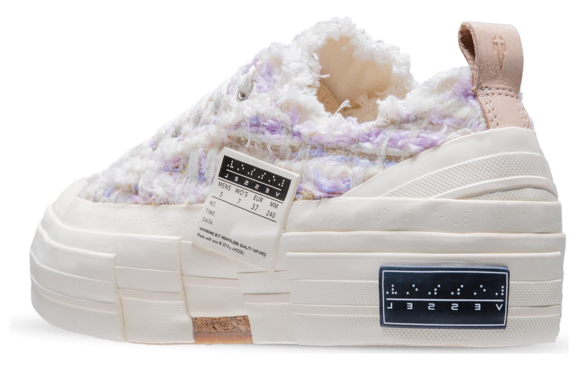 Кеды xVESSEL G.O.P. Lows "Lavender Tweed" - изображение 5