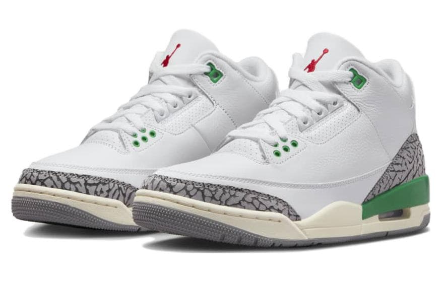 Ретро баскетбольные кроссовки Jordan Air Jordan 3 Retro "Lucky Green" - изображение 3
