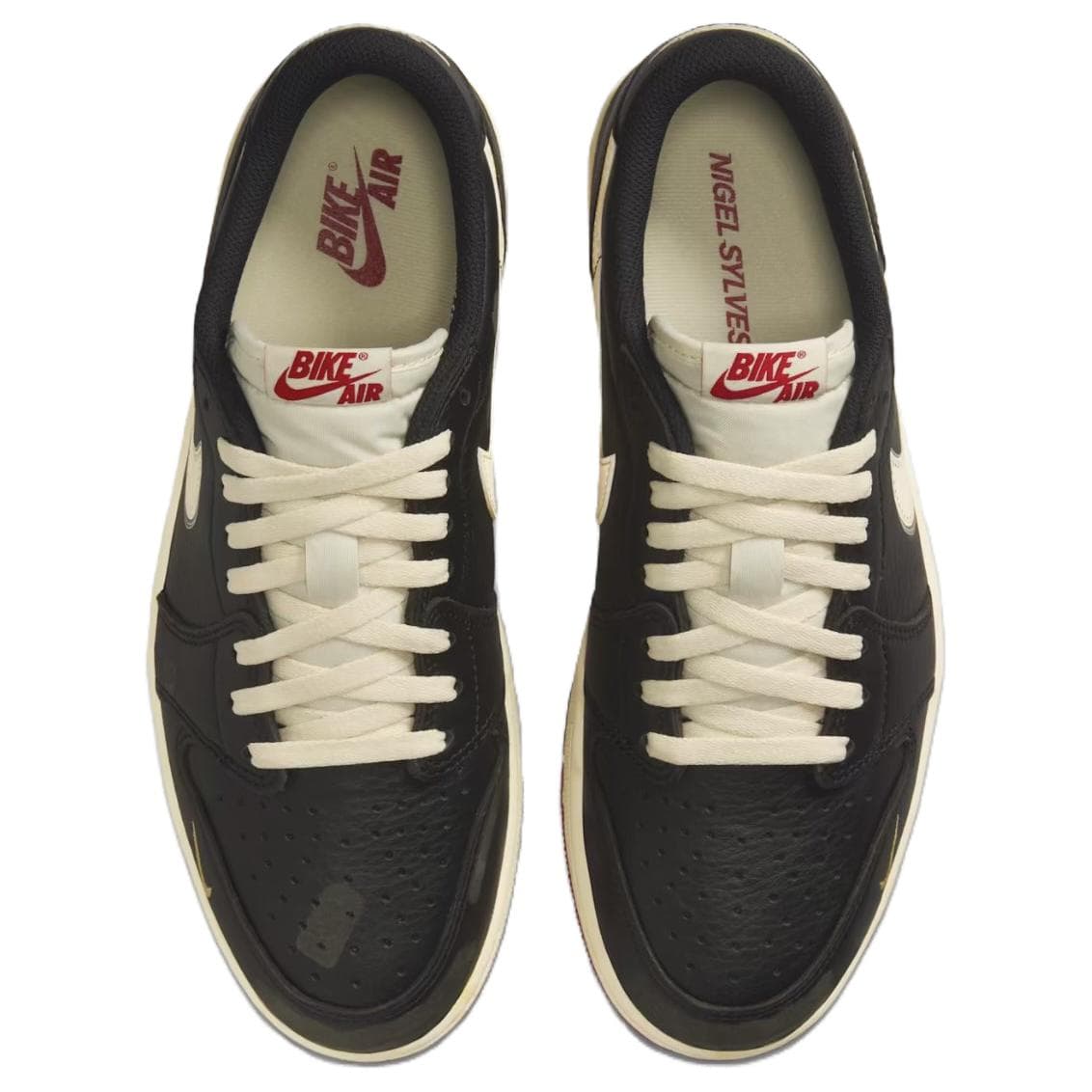 Ретро баскетбольные кроссовки Nigel Sylvester x Air Jordan 1 Low OG Nitro - изображение 4