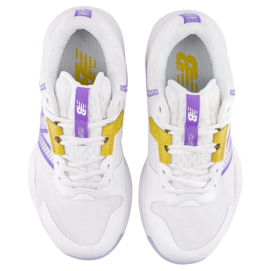 Кроссовки для тенниса New Balance NB 696 V6 Классический и Универсальный Дышащая Поддержка Низкий Верх Теннисные Кроссовки Женские Белые - изображение 4