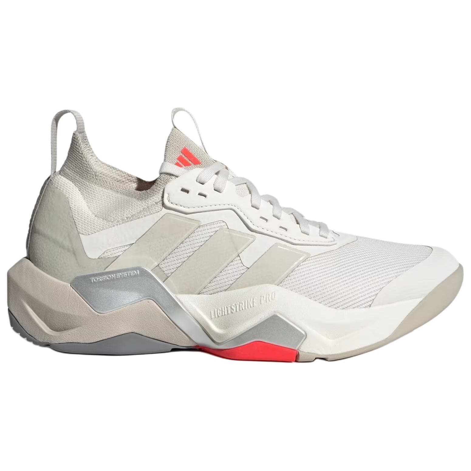 Кроссовки для спортзала Adidas Rapidmove Adv 2 Противоскользящие Устойчивые к истиранию Низкие Кроссовки для тренировок Женские Белые Бежевые - изображение 2