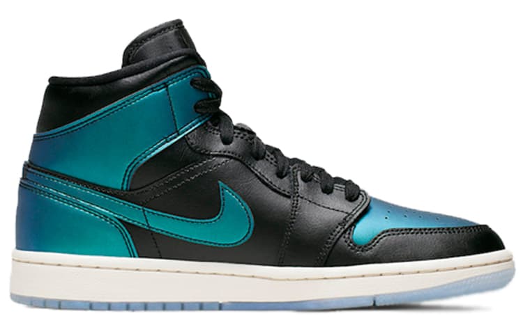 Ретро баскетбольные кроссовки Jordan Air Jordan 1 Mid Chameleon Green - изображение 2