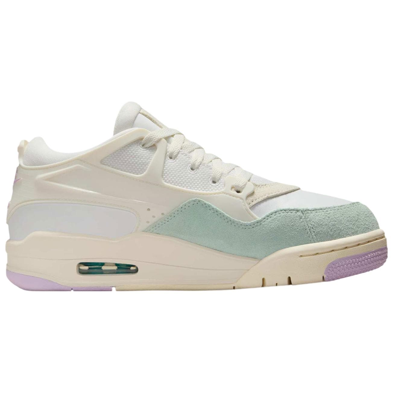 Ретро баскетбольные кроссовки Jordan Air Jordan 4 Low Top Ретро Баскетбольные Кроссовки Женские Белый Зеленый - изображение 2