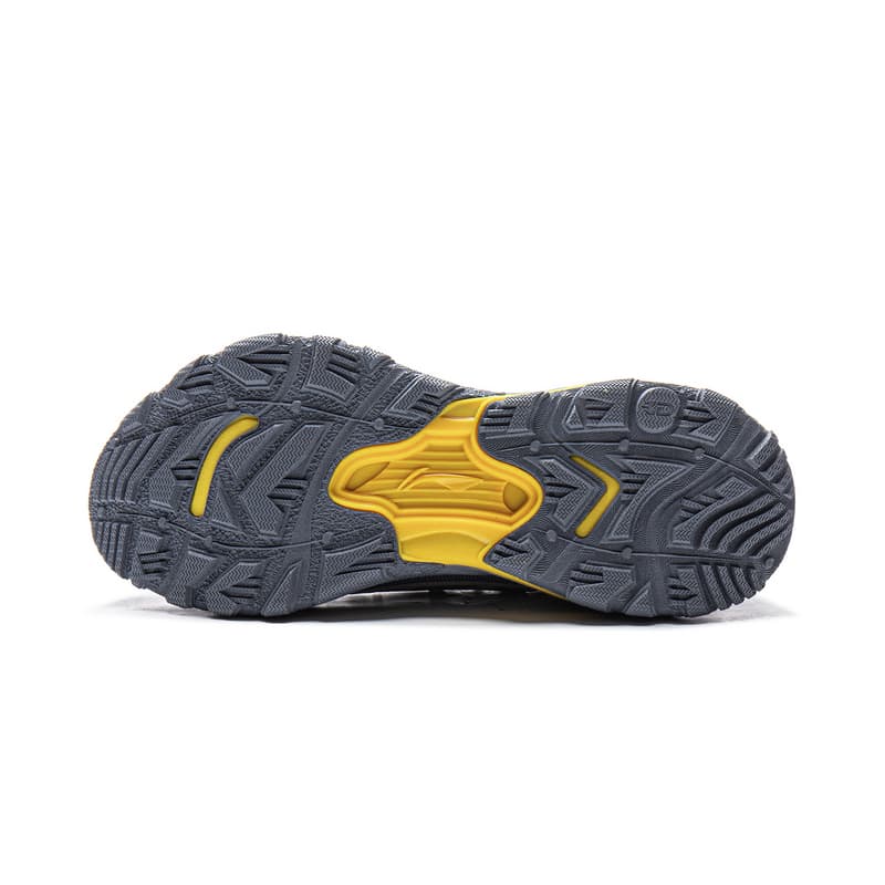 Кроссовки Li NING Outdoor Counterflow Yijie 2,0 ТПУ (TPU) Дышащий Low Топ Походная обувь Унисекс Серый - изображение 7
