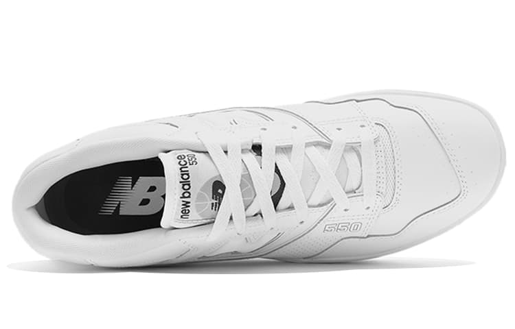 Ретро баскетбольные кроссовки New Balance 550 White Grey - изображение 3