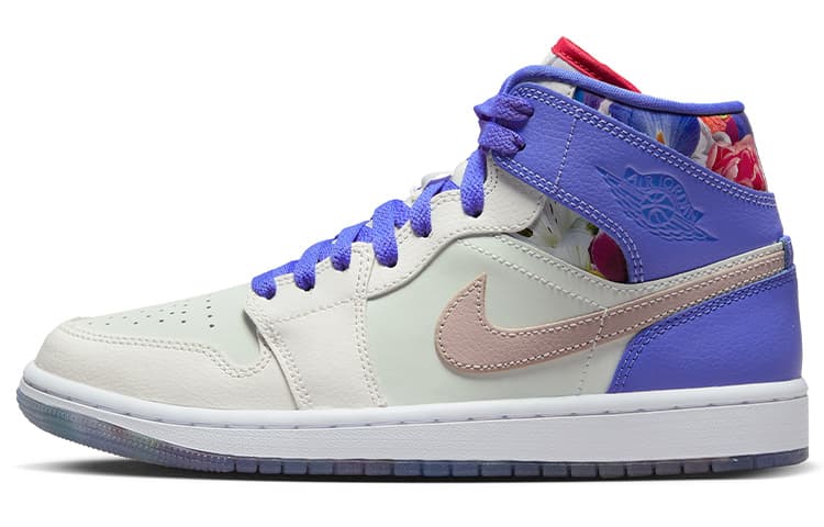 Ретро баскетбольные кроссовки Jordan Air Jordan 1 Mid Valentine's Day Purple