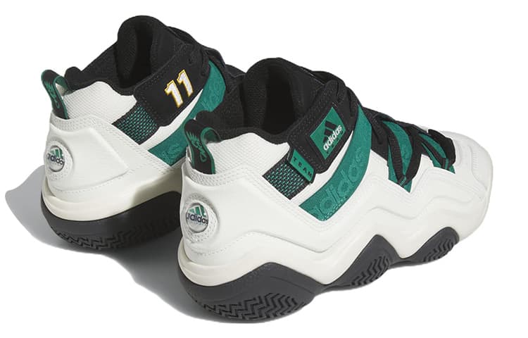 Ретро баскетбольные кроссовки adidas Top Ten 2000 White Black Green - изображение 4