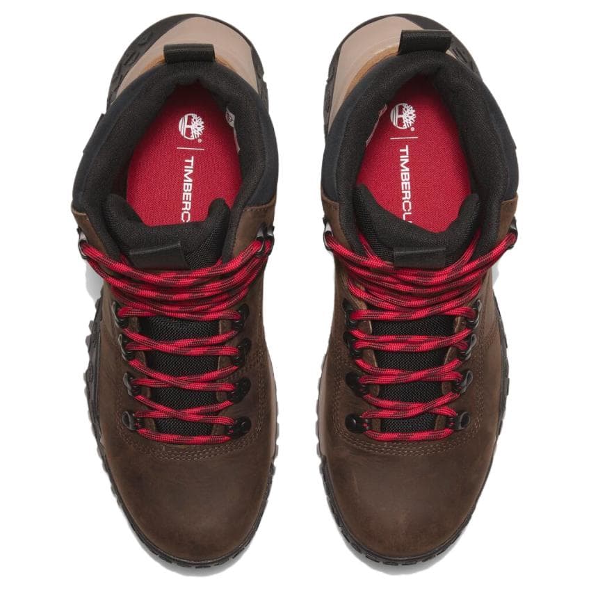 Кроссовки Timberland Противоскользящая Устойчивая к истиранию MID Топ Походная обувь Мужская Коричневая - изображение 3