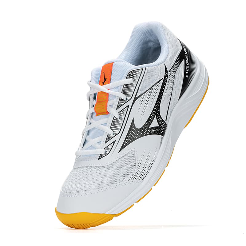 Кроссовки для спортзала Mizuno CYCLONE SPEED 5 Синтетическая кожа Лоу-топы Тренировочные кроссовки Унисекс Белый черный желтый - изображение 3