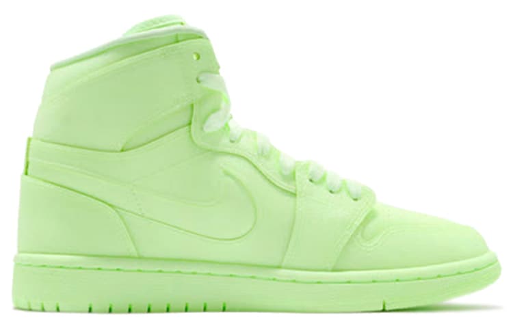 Ретро баскетбольные кроссовки Jordan Air Jordan 1 High Premium Fluorescent Green — фото 2
