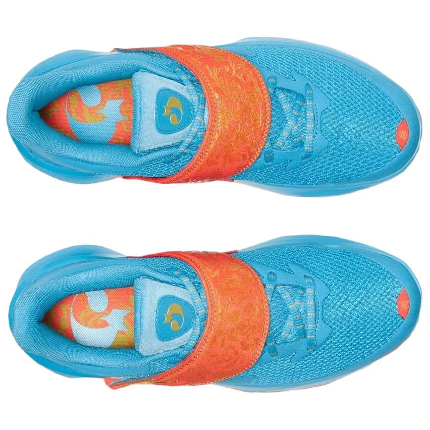 Кроссовки для баскетбола Under Armour Curry Fox 1 Амортизирующие противоскользящие низкие баскетбольные кроссовки унисекс синие - изображение 4
