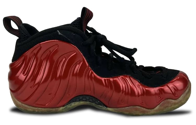 Ретро баскетбольные кроссовки Nike Foamposite One Metallic Red - изображение 2