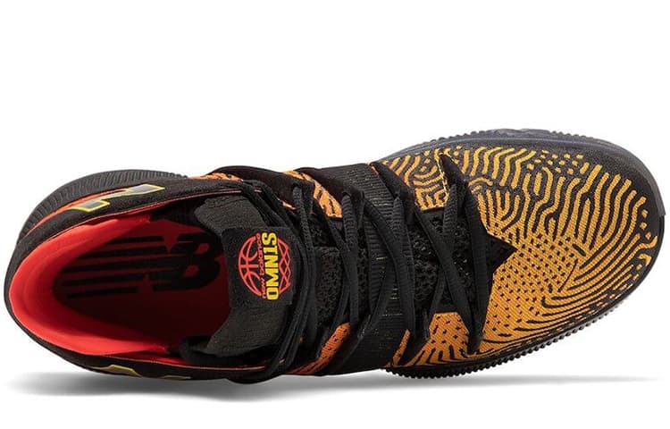 Ретро баскетбольные кроссовки Kawhi Leonard x New Balance OMN1S Black Orange Gradient - изображение 3