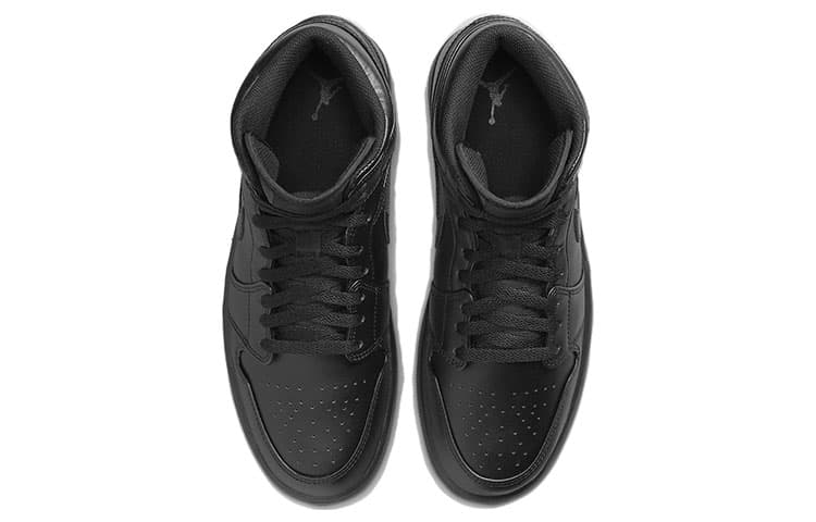 Ретро баскетбольные кроссовки Jordan Air Jordan 1 Mid Black — фото 4