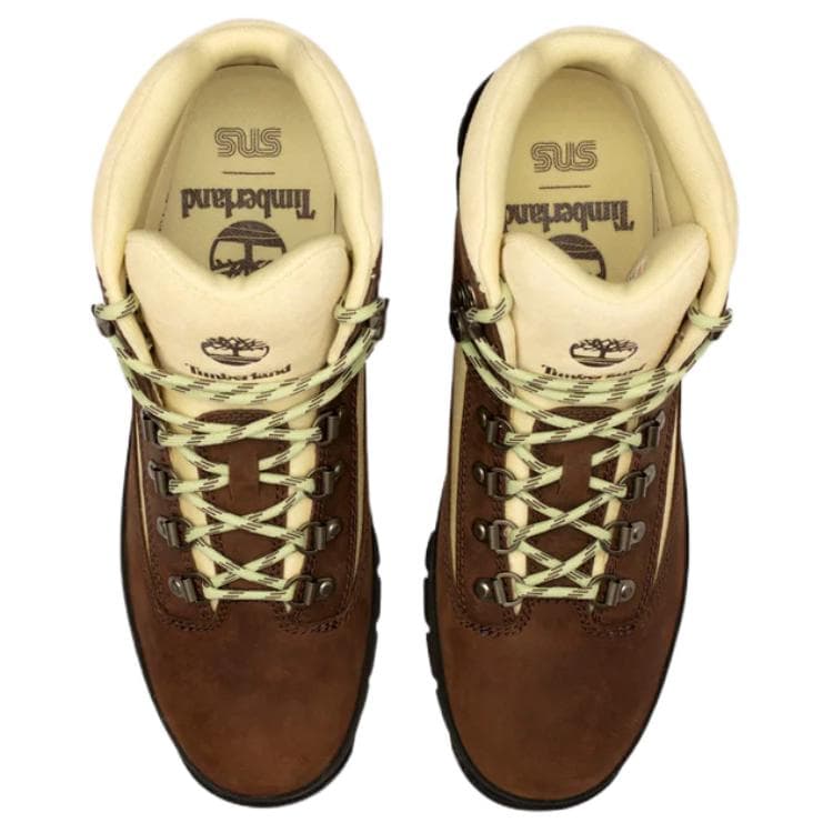 Сапоги Timberland euro hiker Удобные и стильные ботинки мужские коричневые - изображение 4