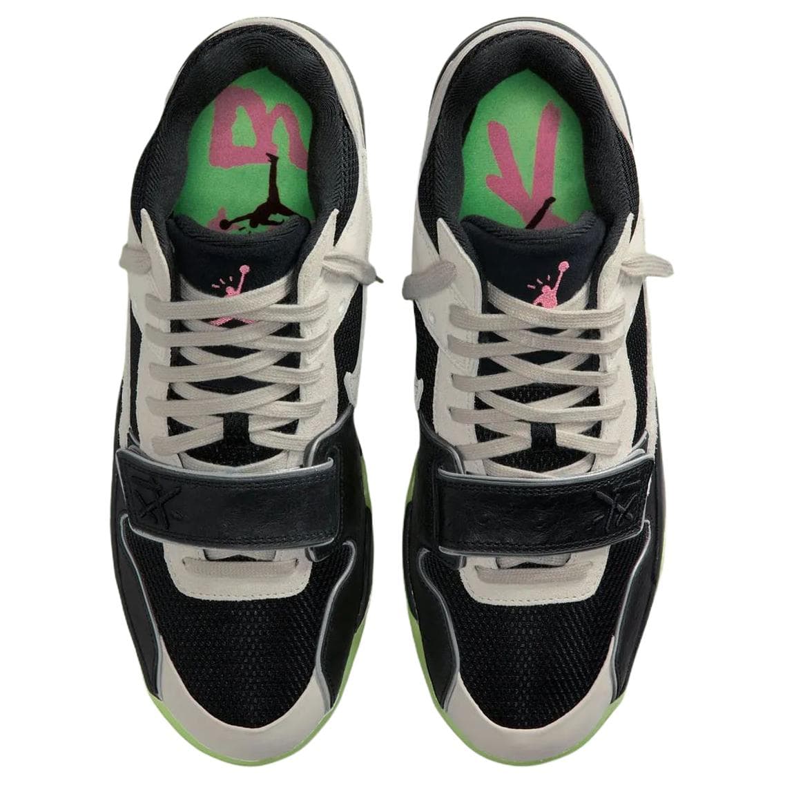 Ретро баскетбольные кроссовки Travis Scott X Chase B x Jordan Jumpman Джек Slip-Resistant Abrasion-Resistant Low-Top Винтажные Баскетбольные Кроссовки - изображение 4